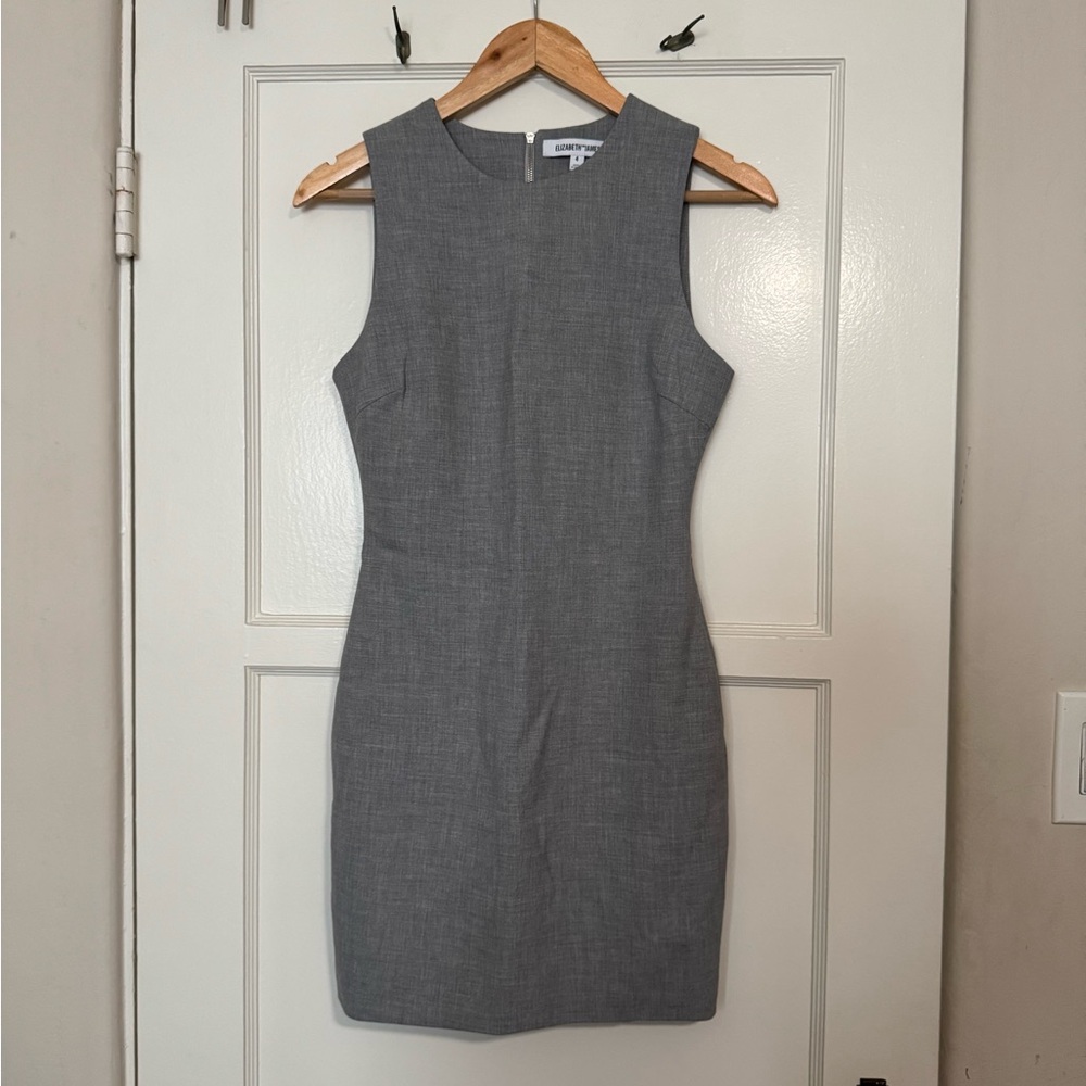 Elizabeth and James Gray Sleeveless Dress - Size 4 Small